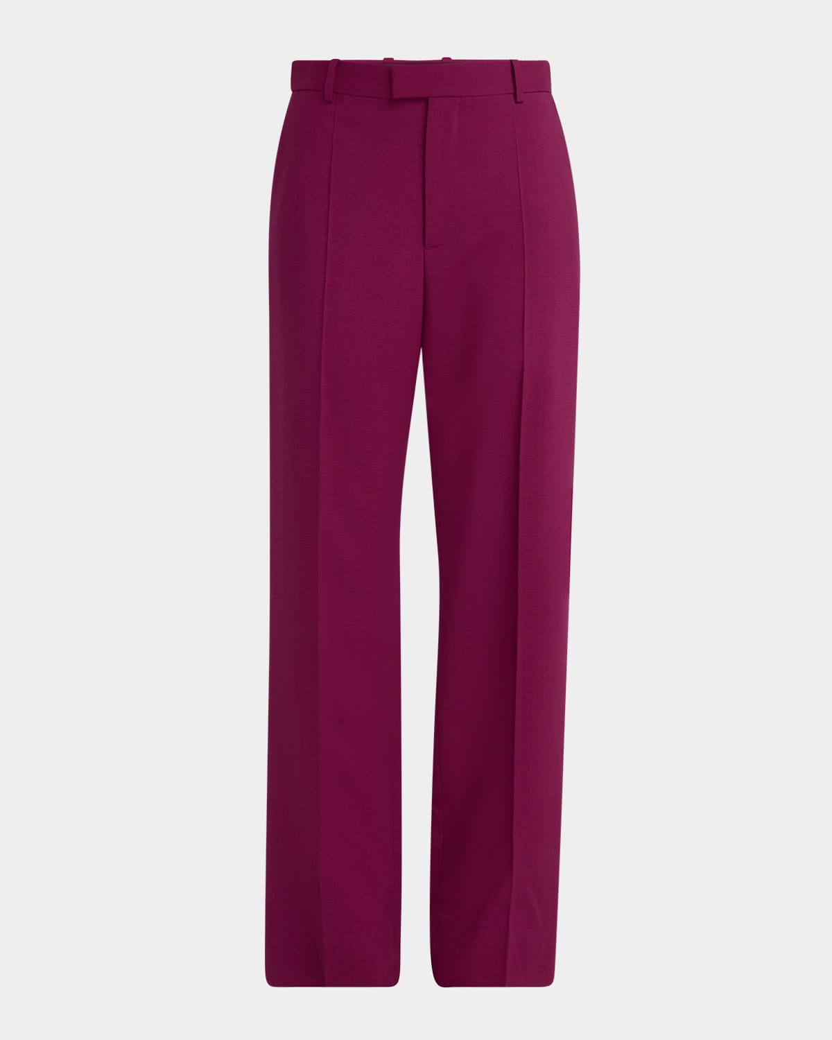 Bottega Veneta Fine Viscose-silk Twill Straight-leg Trousers