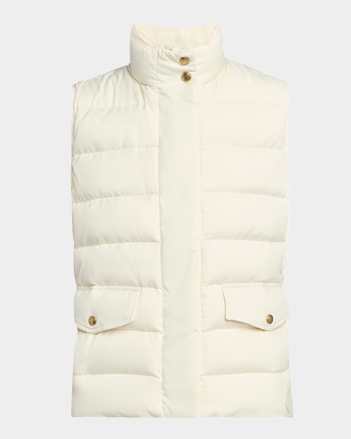 Moncler Besset Down Puffer Vest In Neutral