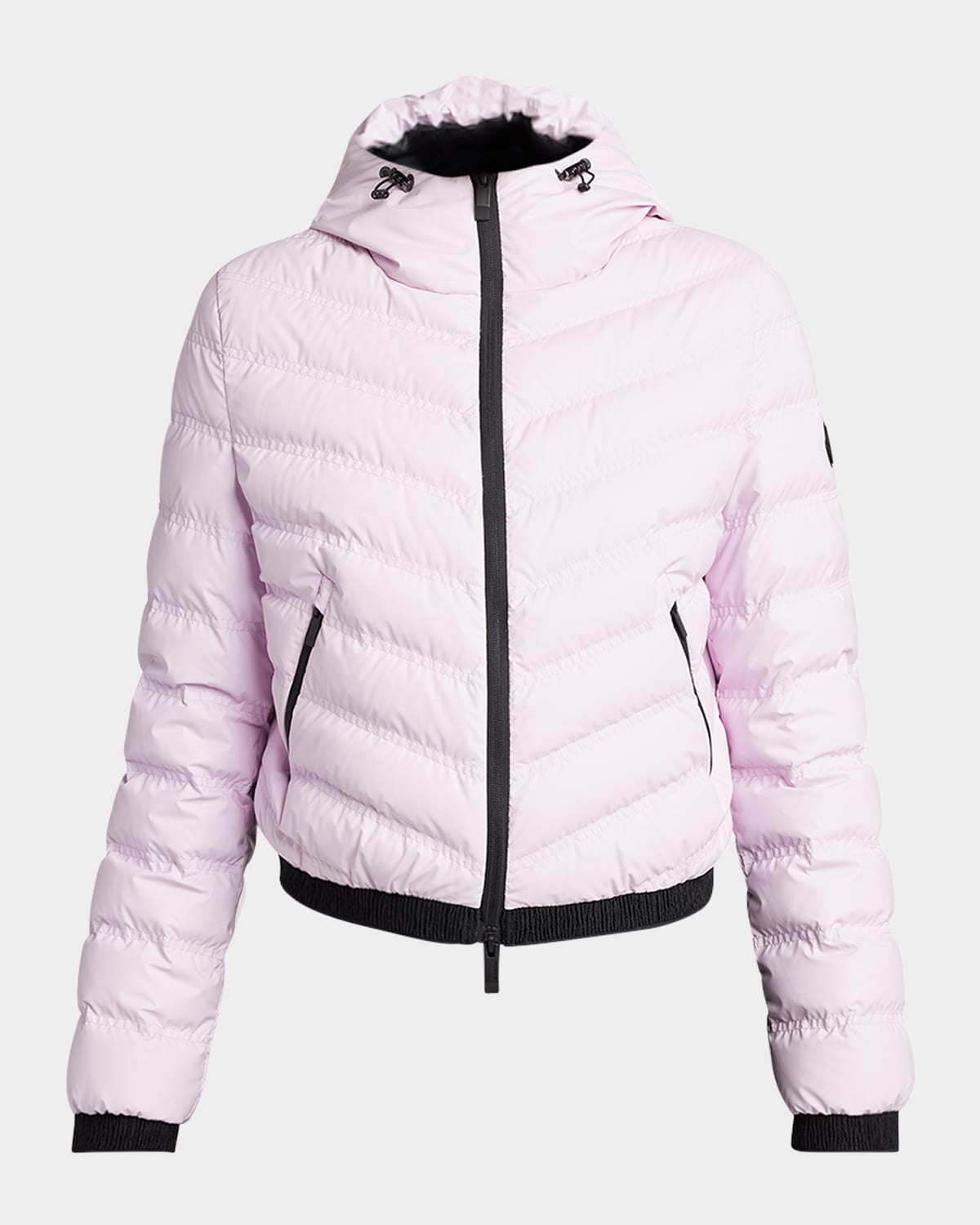 Moncler Pandelon Hooded Down Puffer Jacket In Pink