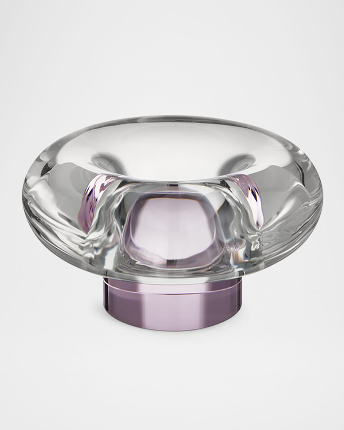 Kosta Boda Crystal Orion Votive Candle Holder In Pink