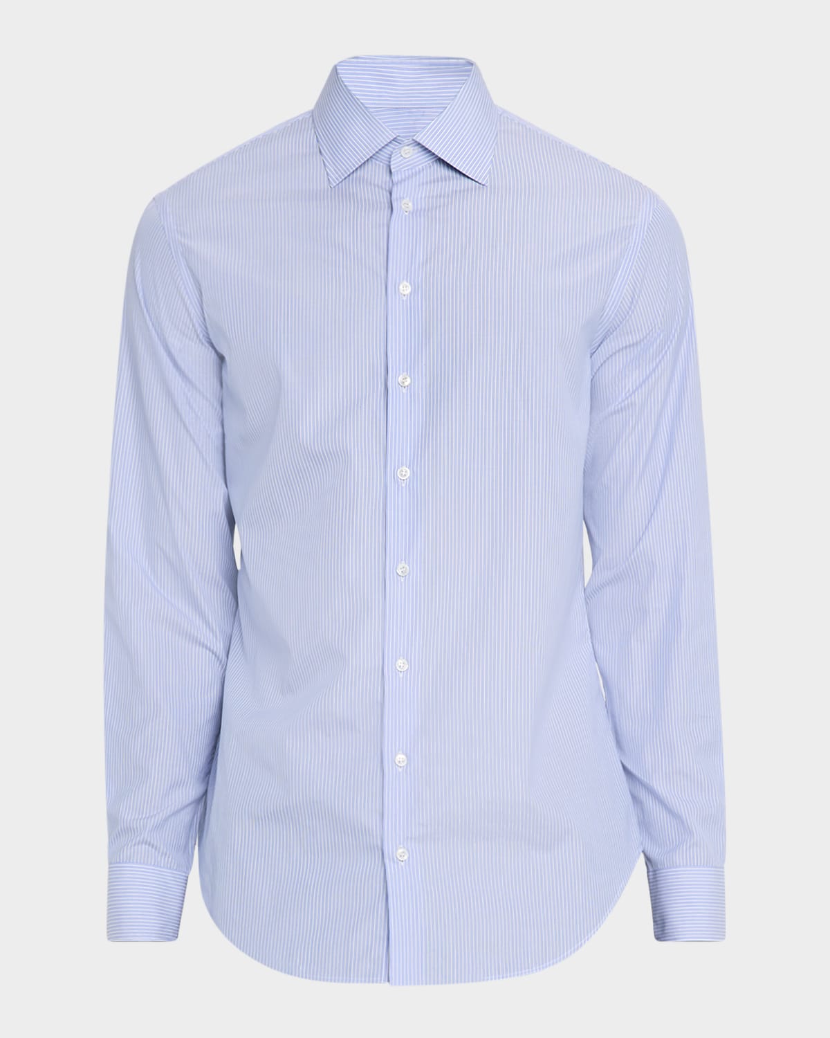 Giorgio Armani Men's Majesty Cotton Vertical Stripe Dress Shirt