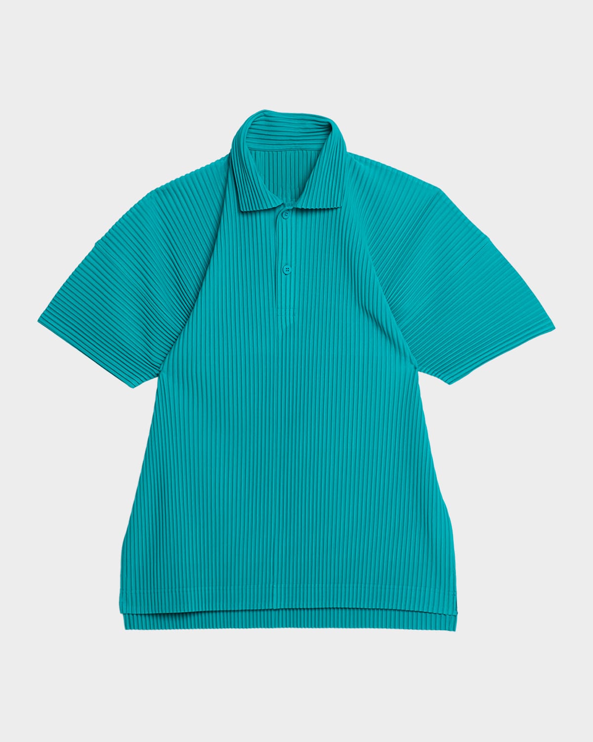 Men's Pleated Polo Shirt