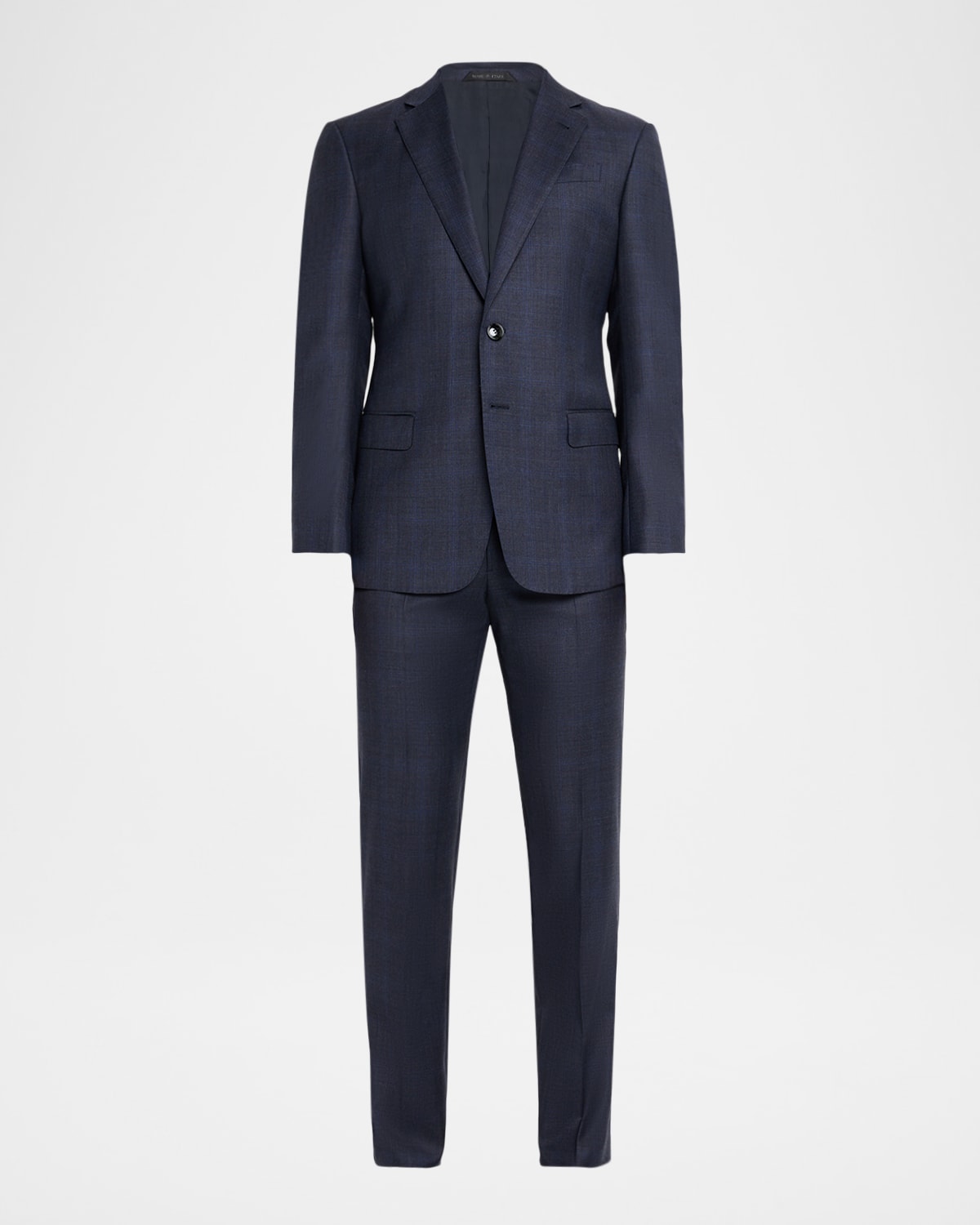Giorgio Armani Men's Subtle Windowpane Two-piece Suit In Blue