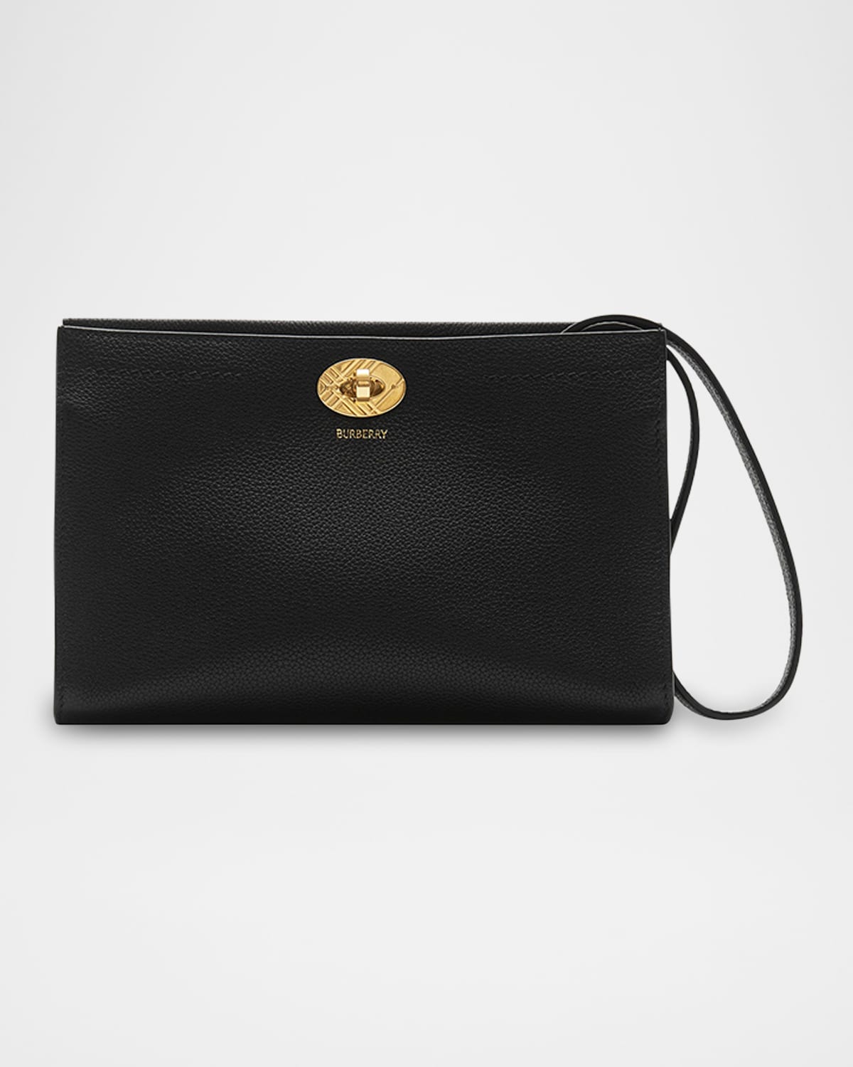 Burberry Cotswolds Grainy Leather Pouch Bag