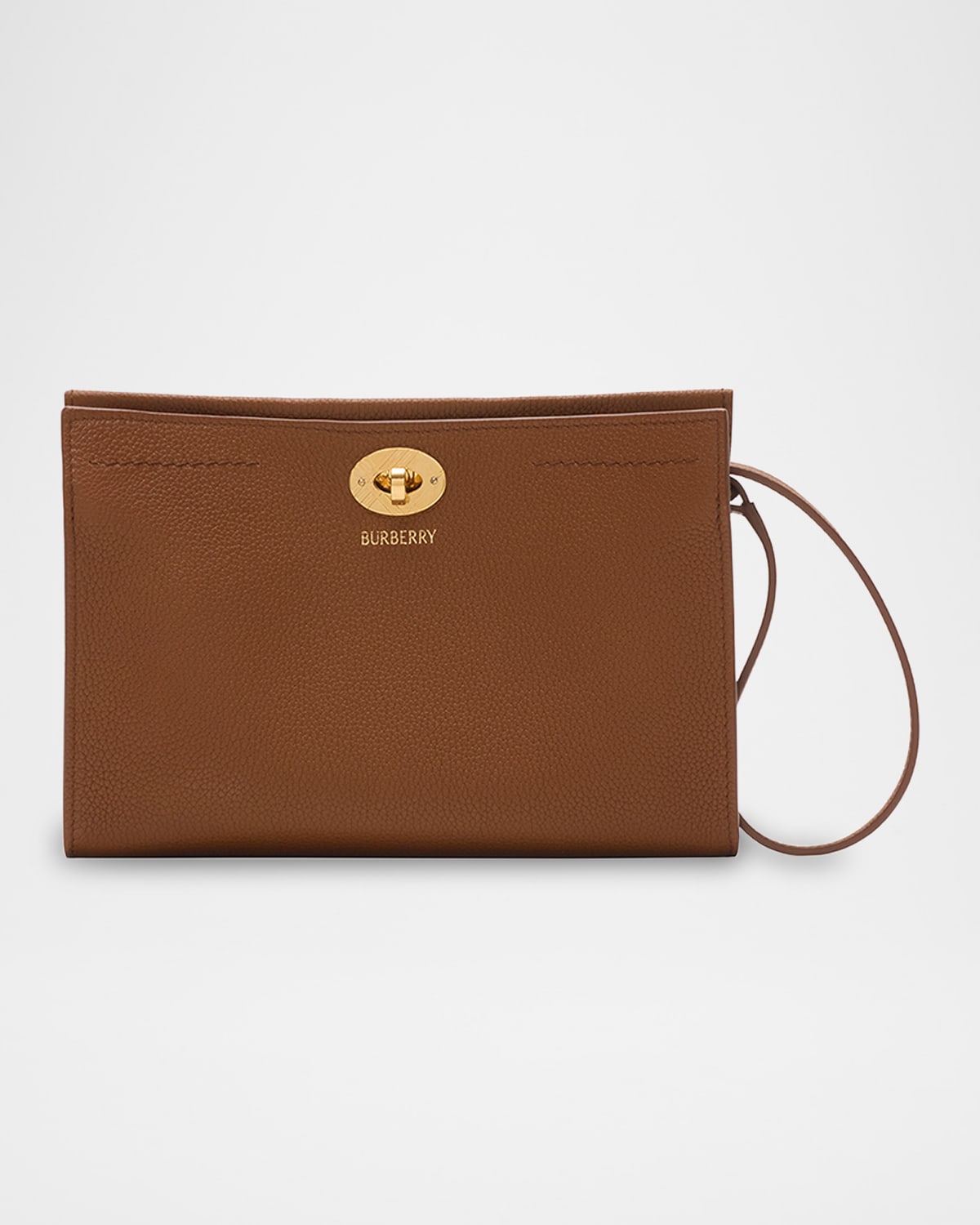 Burberry Cotswolds Grainy Leather Pouch Bag