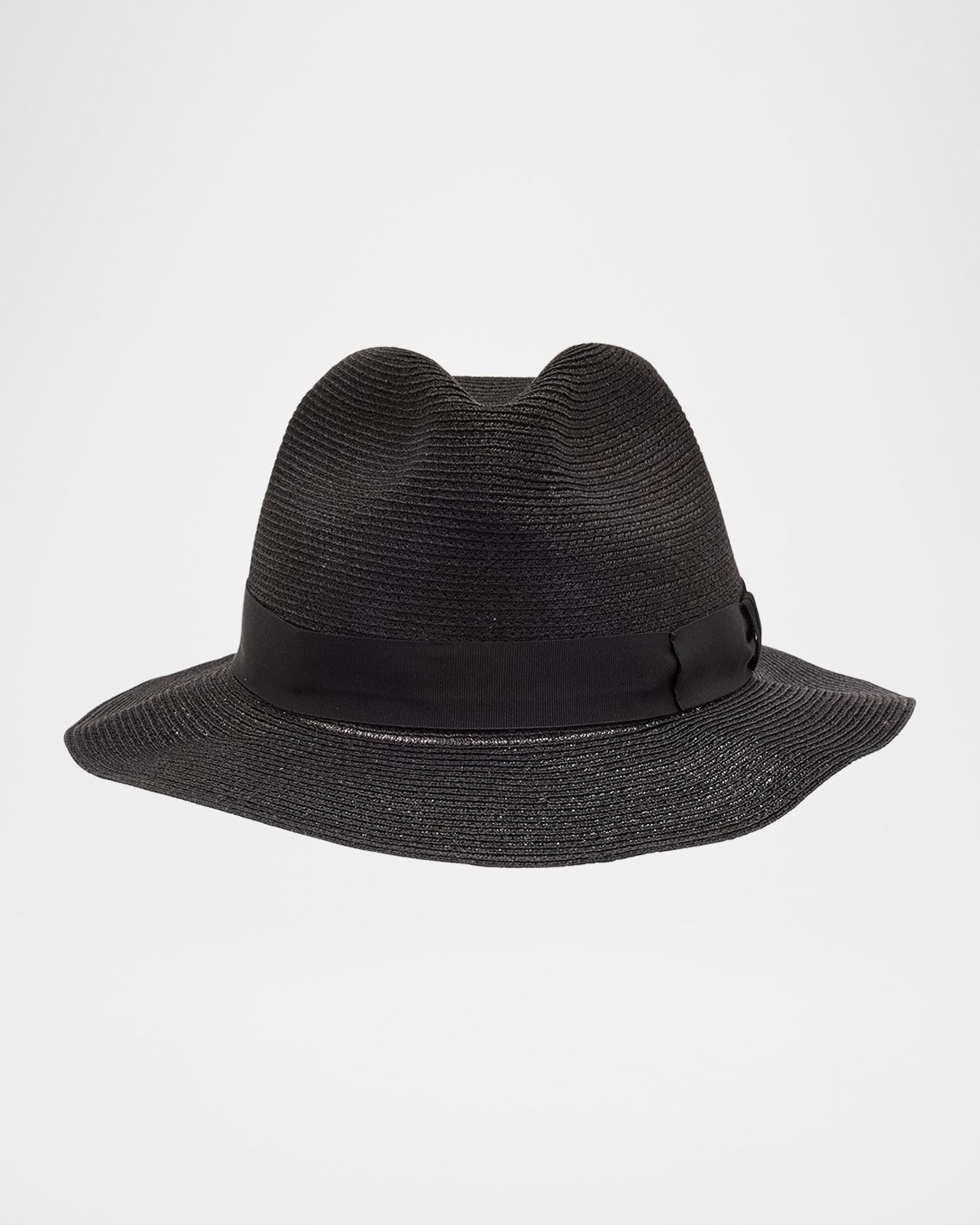 Men's Jute Ribbon-Band Fedora Hat