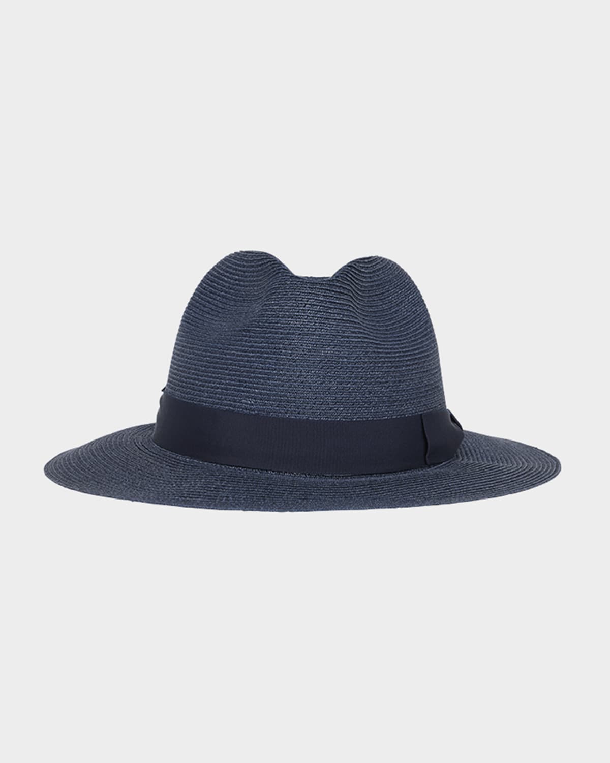 Men's Jute Ribbon-Band Fedora Hat