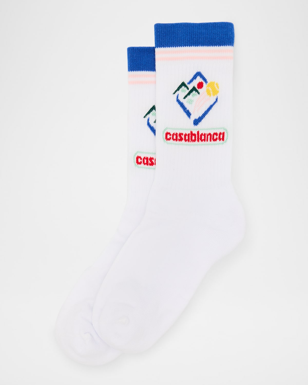 Men's Printed Logo Sport Crew Socks