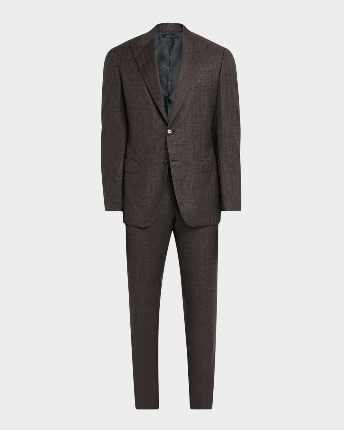 Brioni Mens Trevi Wool Peak Lapel Two-piece Suit In Blue