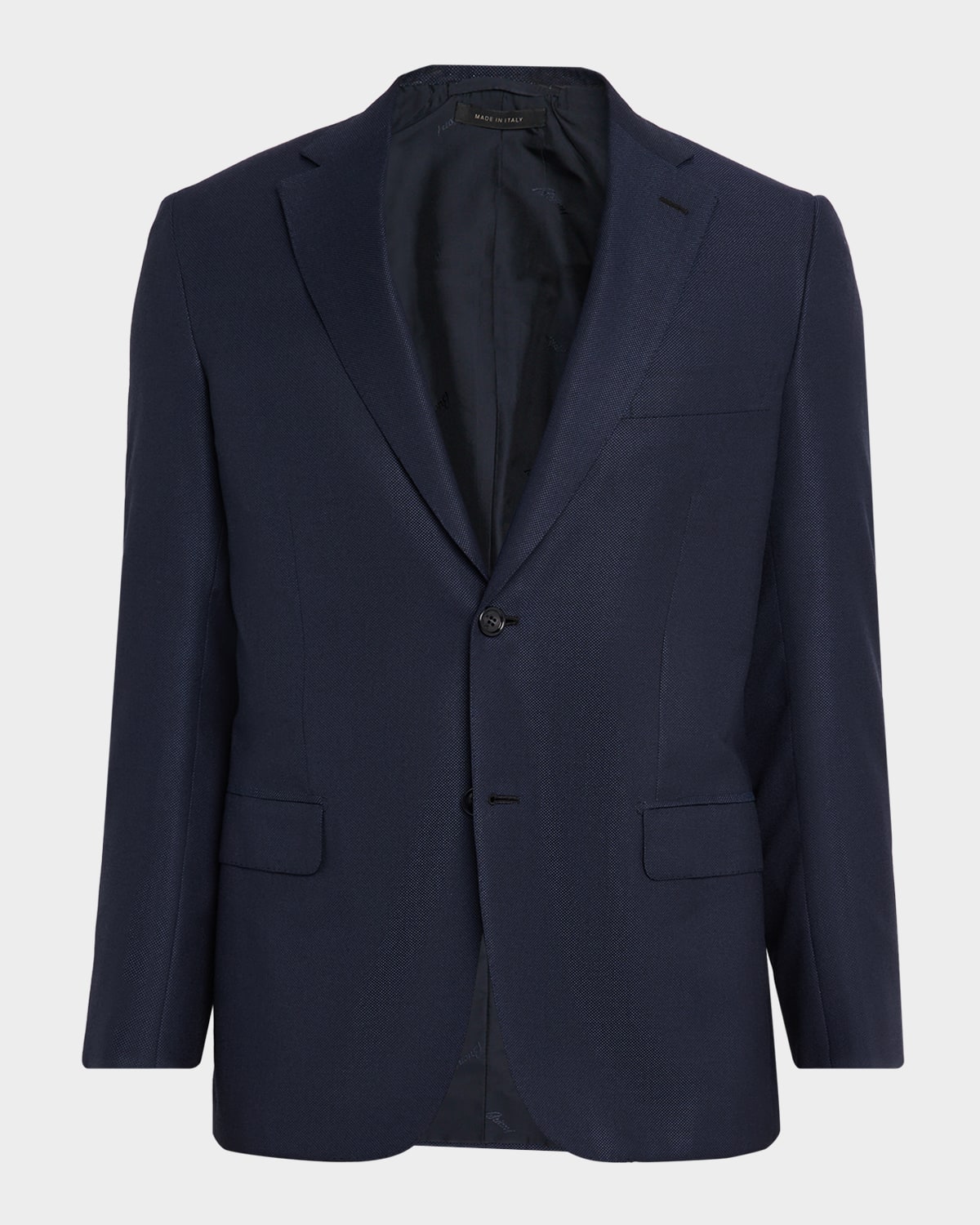 Brioni Men's Cashmere-blend Single-breasted Blazer In Blue