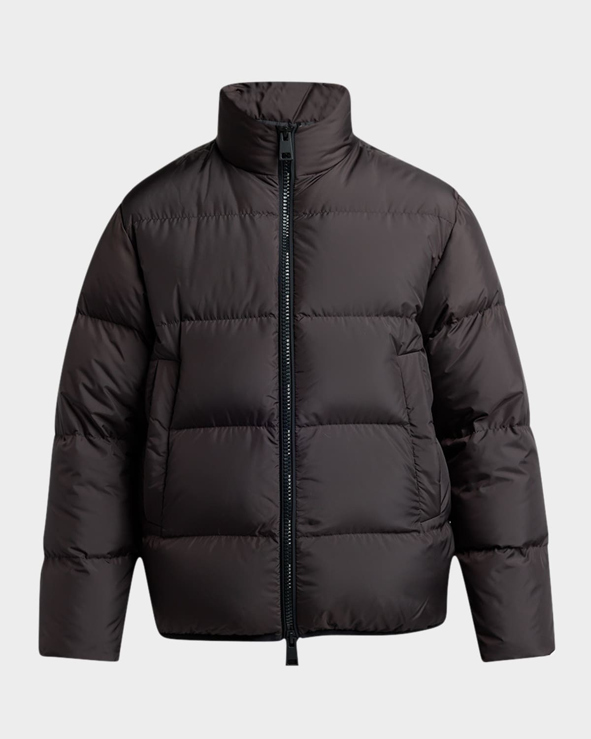 Moncler Erterle Tech Down Jacket In Brown