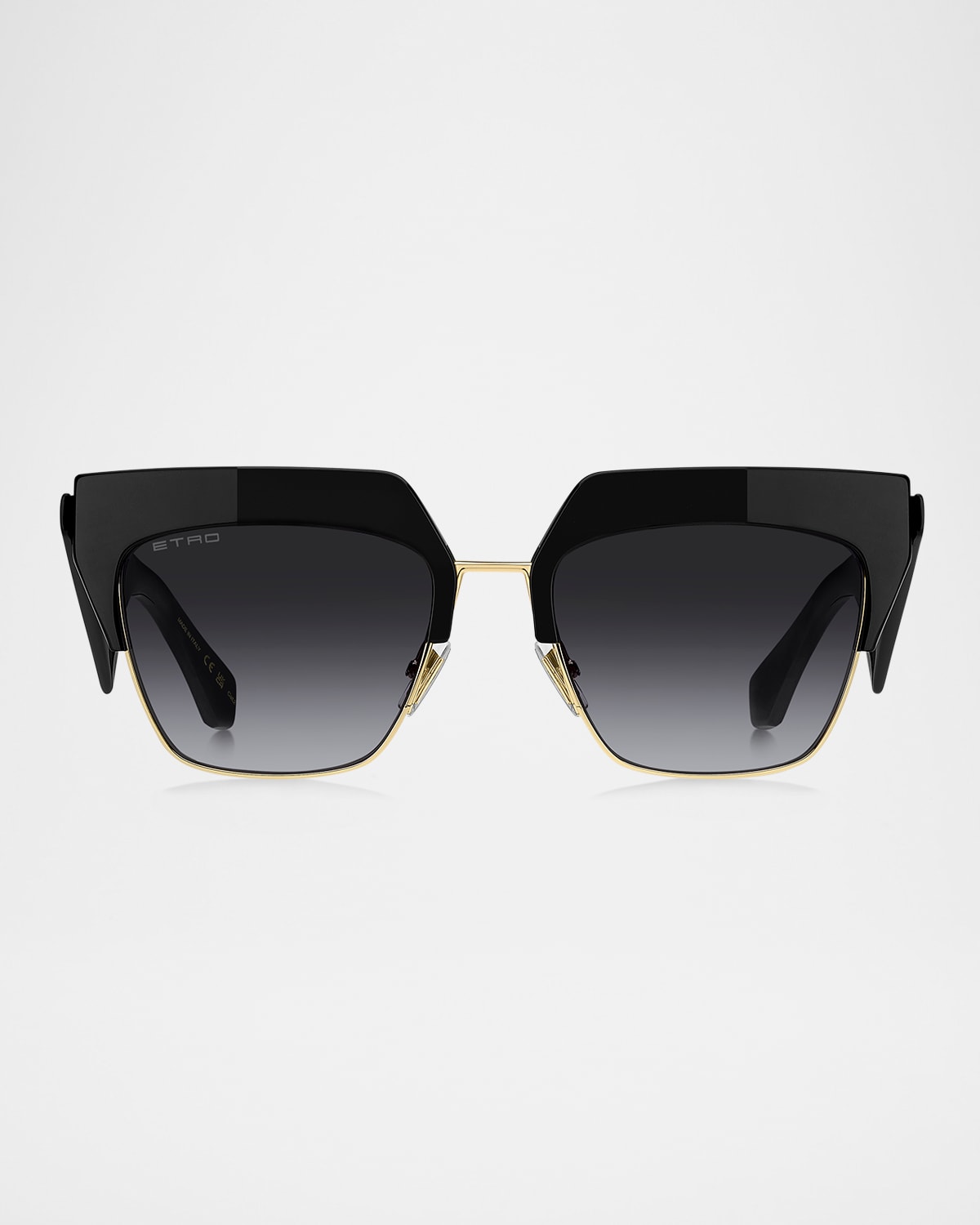 Etro Club Acetate & Metal Square Sunglasses