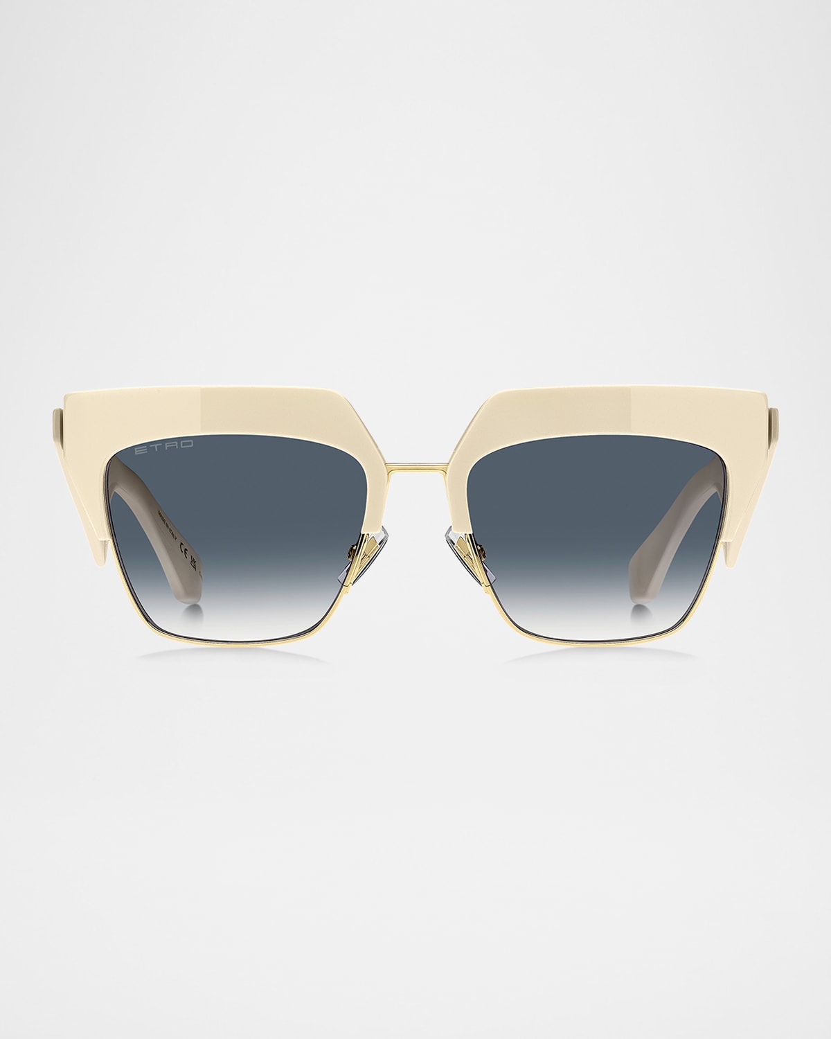 Etro Club Acetate & Metal Square Sunglasses