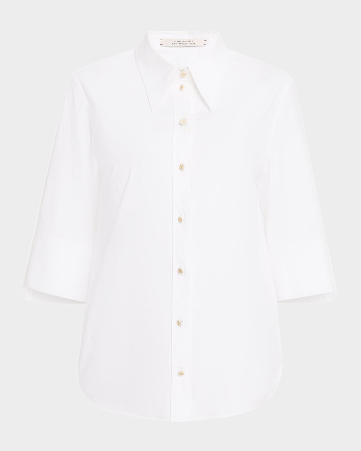 Dorothee Schumacher Pure Power Button-down Cotton Poplin Blouse