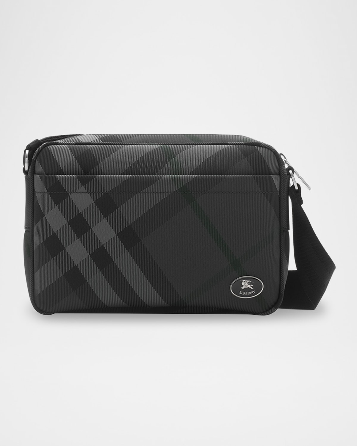 Men's Grid Slim Crossbody Bag