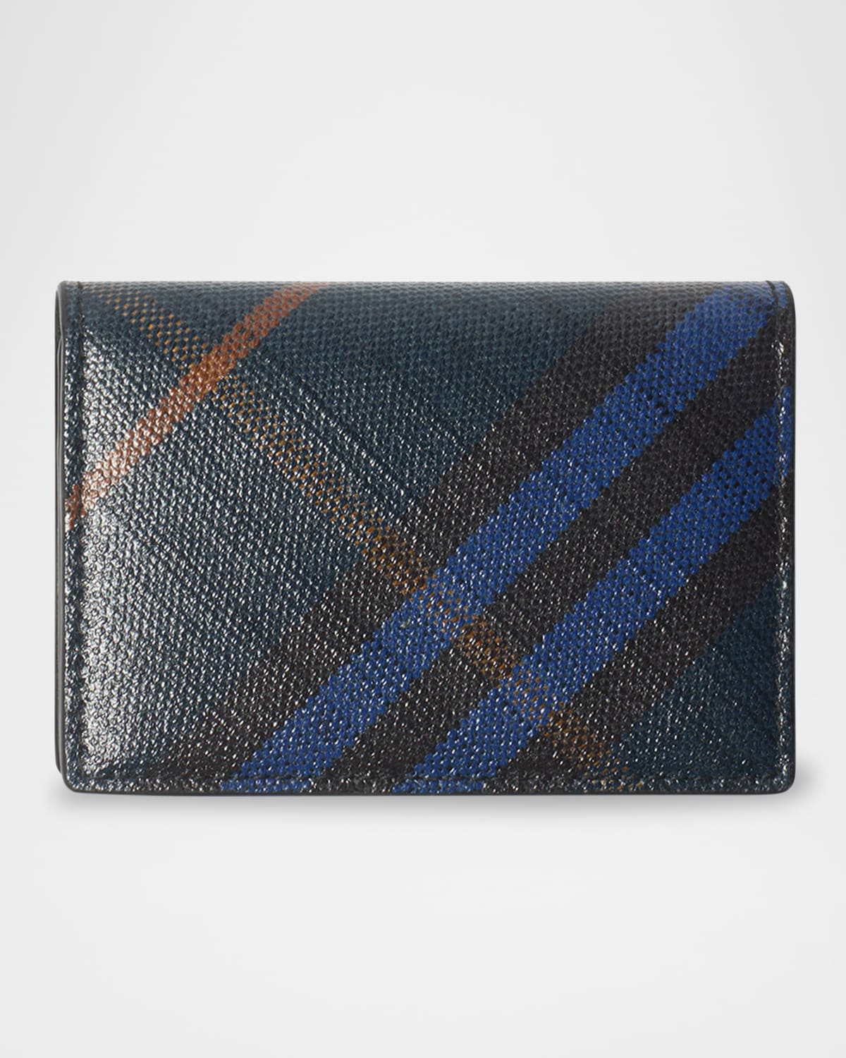 Men's Flint Jacquard Check Card Holder