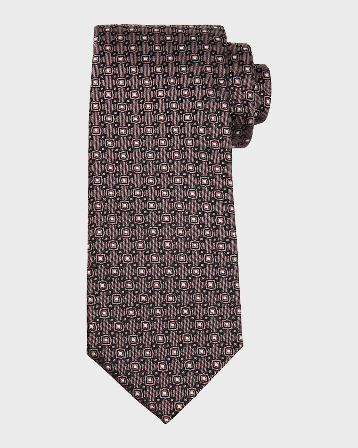 Men's Silk and Cotton Jacquard Tie