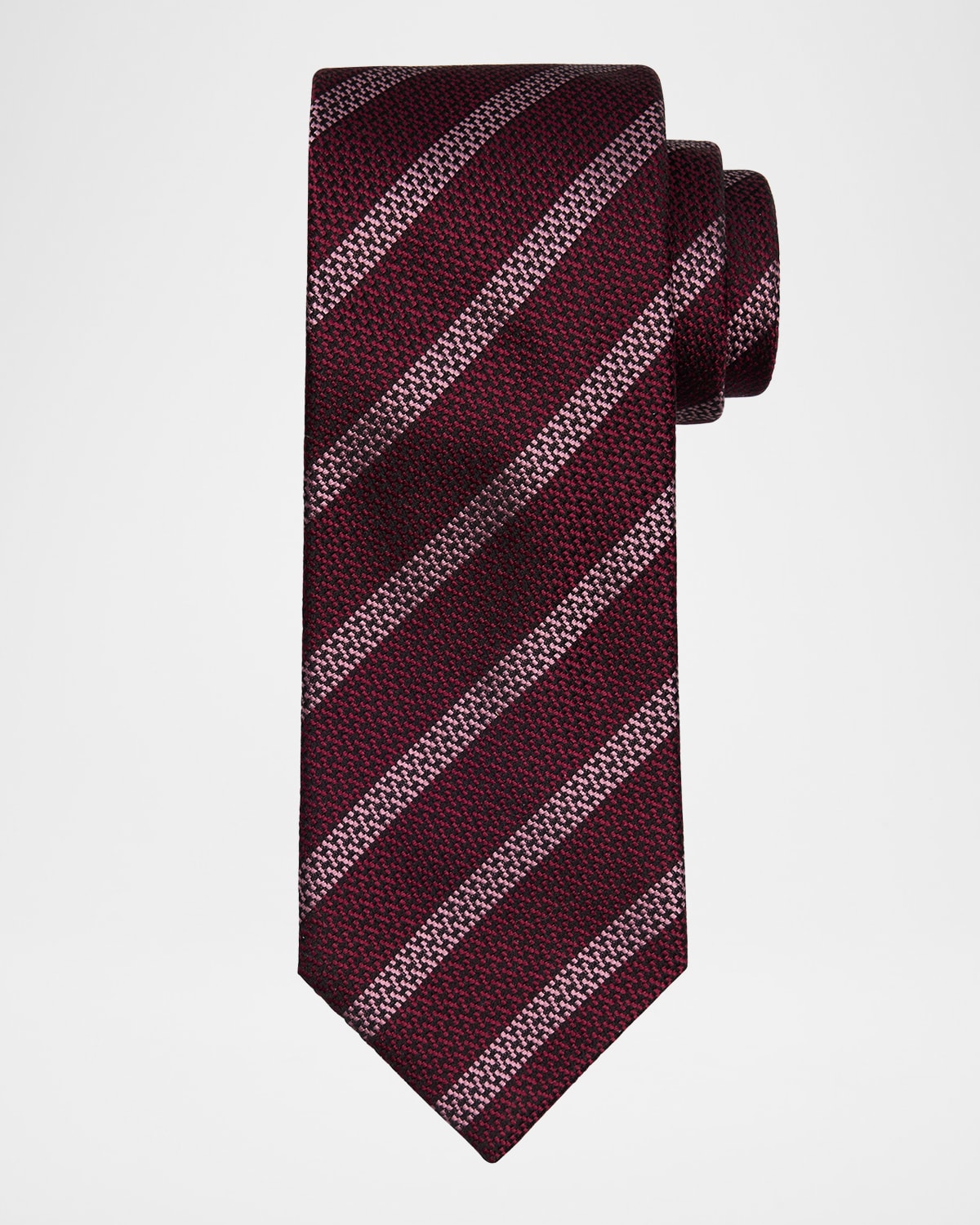 Men's Cross Stitch Stripe Tie