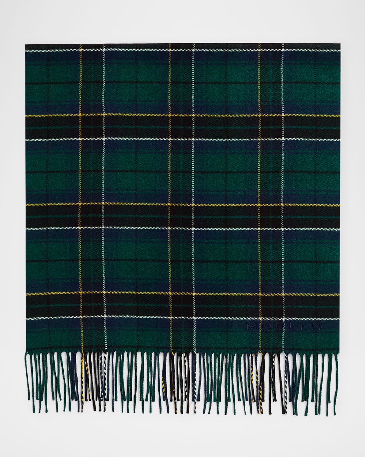 Silk & Cashmere Tartan Scarf