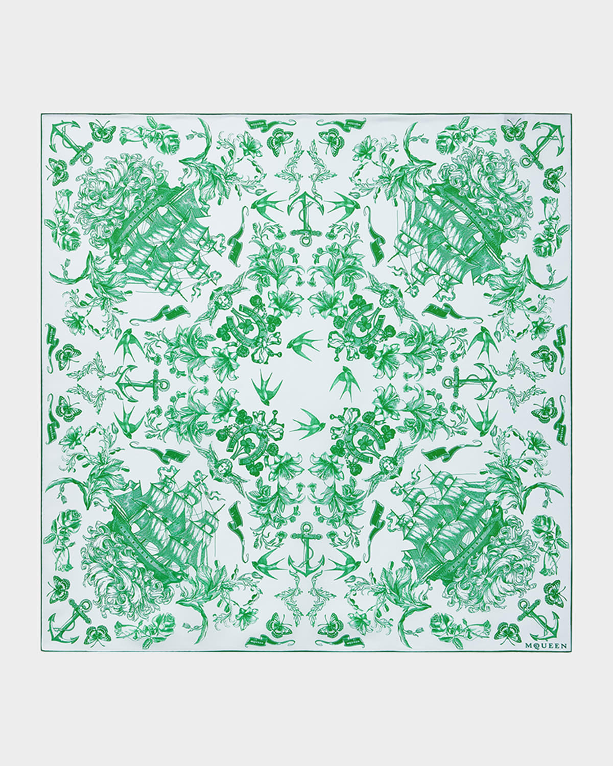 Sailor Tattoo Silk Scarf