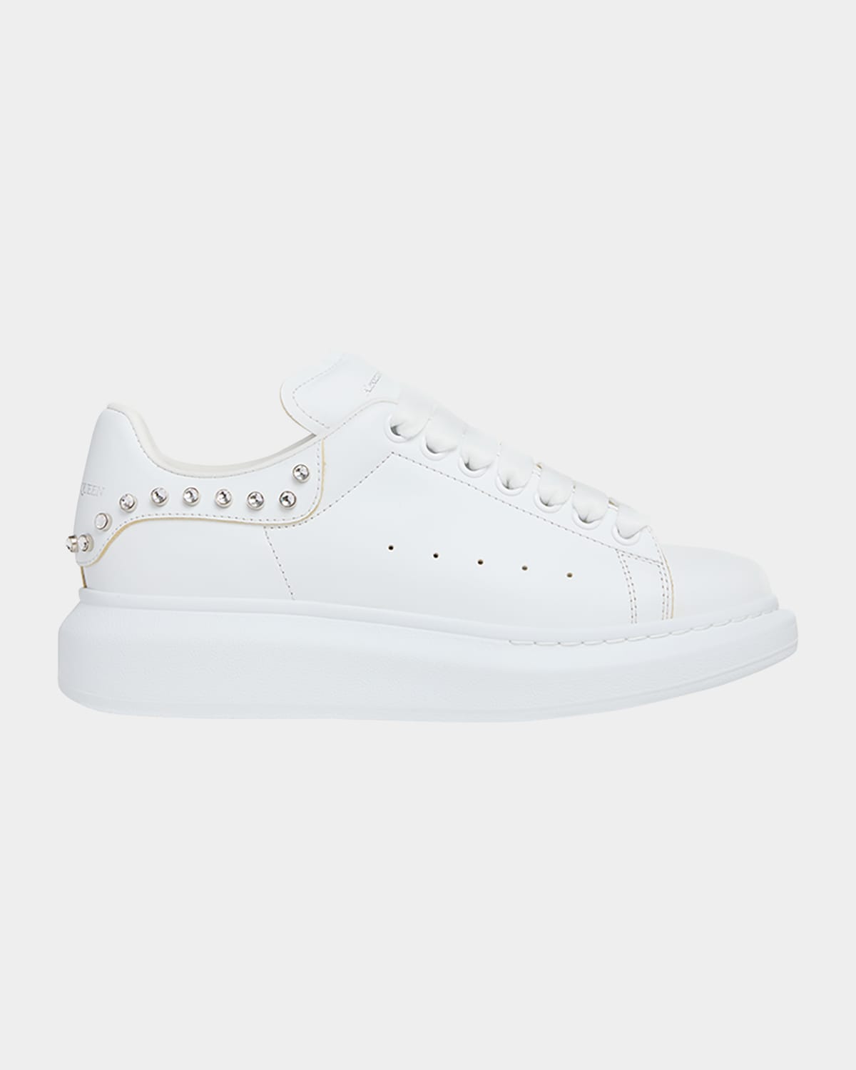 Alexander Mcqueen Studded Oversized Sneakers In White