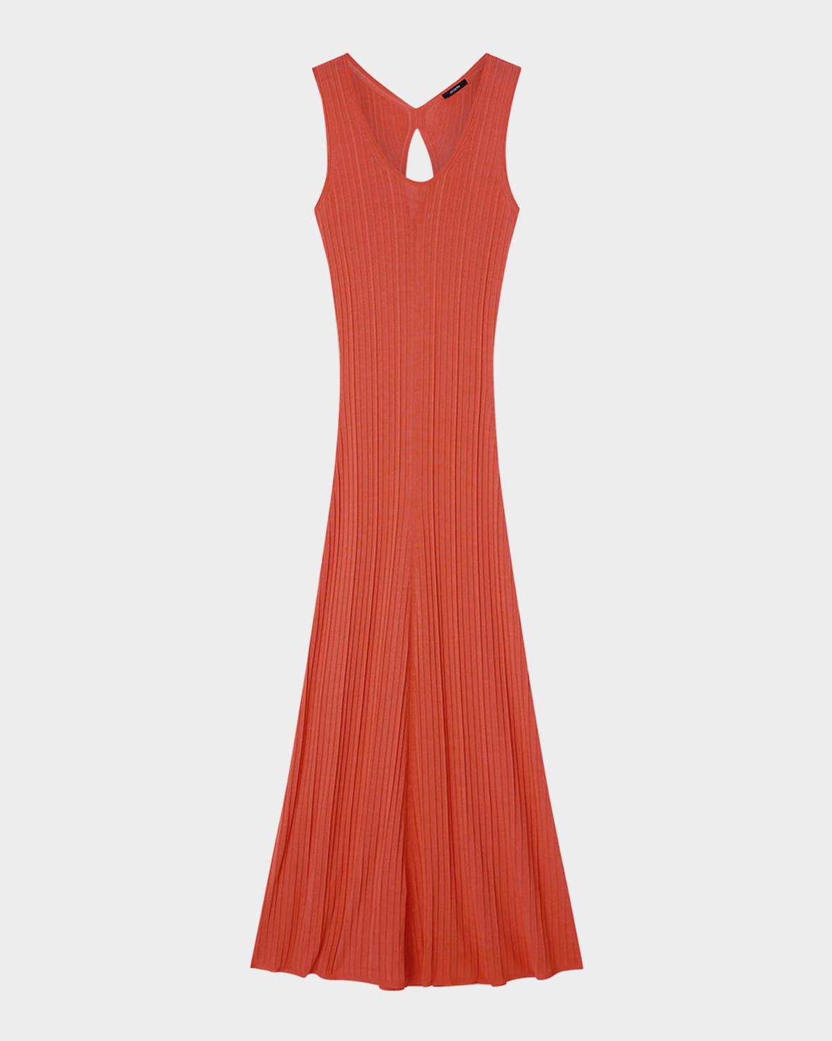 Shop Joseph Cutout Racerback Viscose Rib Maxi Dress