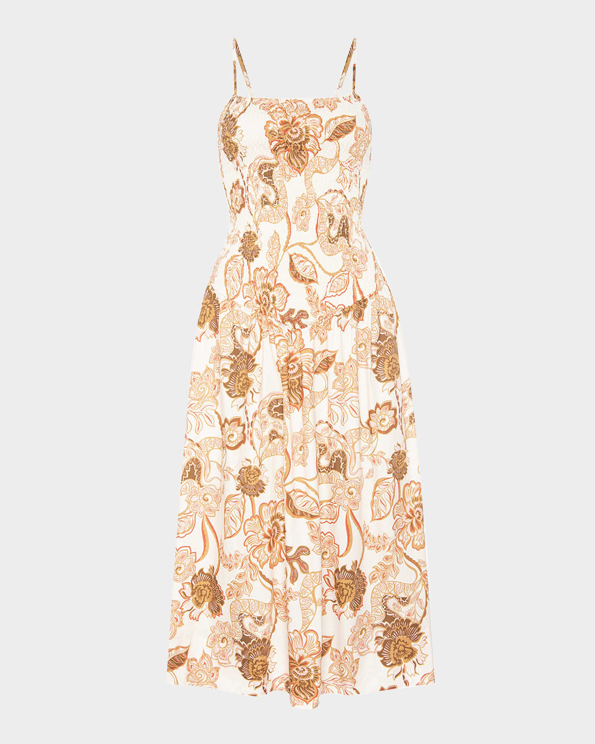 Misa Roxie Drop-waist Midi Dress In Multi