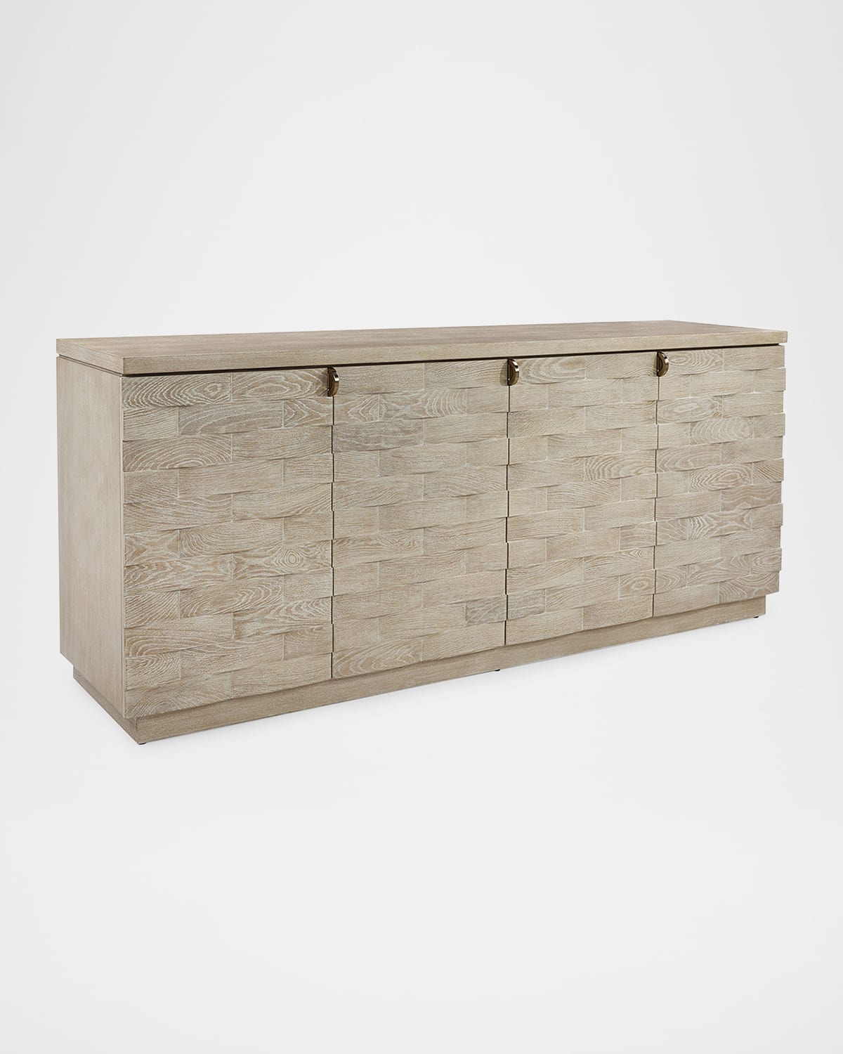 John-richard Collection Tessere 4-door Credenza In Gray