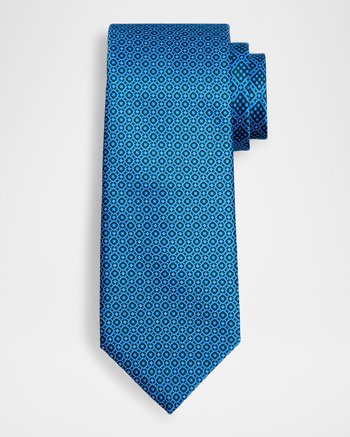 Stefano Ricci Men's Multi-square Silk Tie In Blue