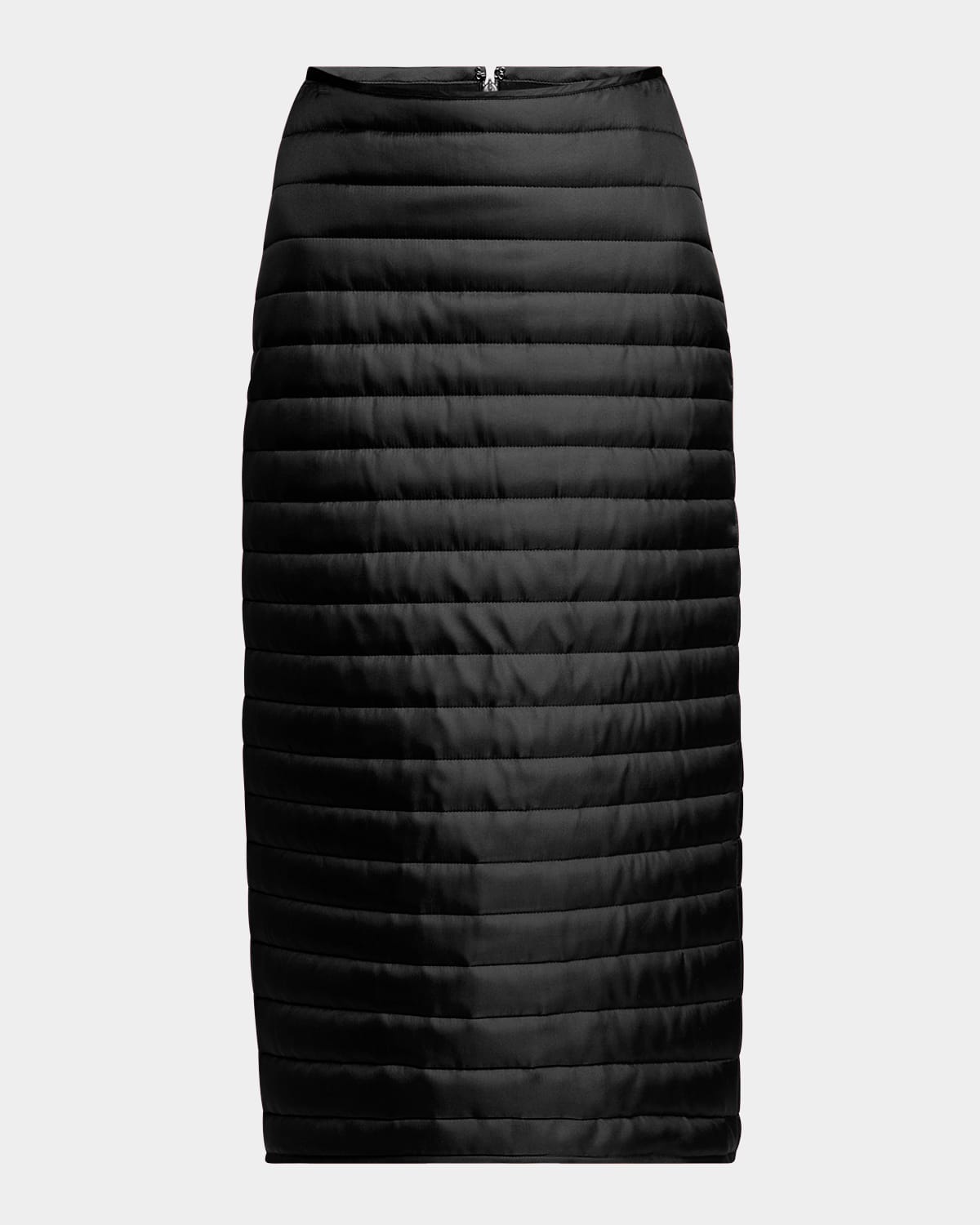 Moncler x Qiu Hao Quilted Silk Twill Midi Skirt