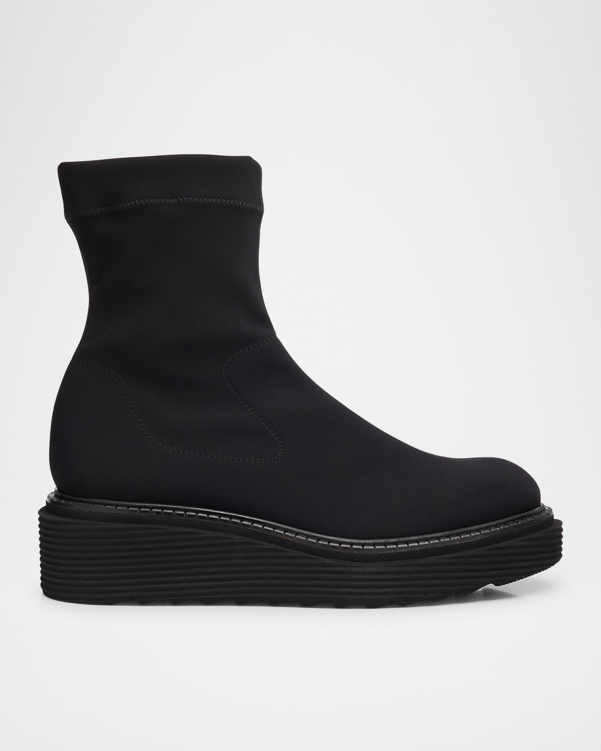 Pedro Garcia Sorina Stretch Nylon Booties In Black