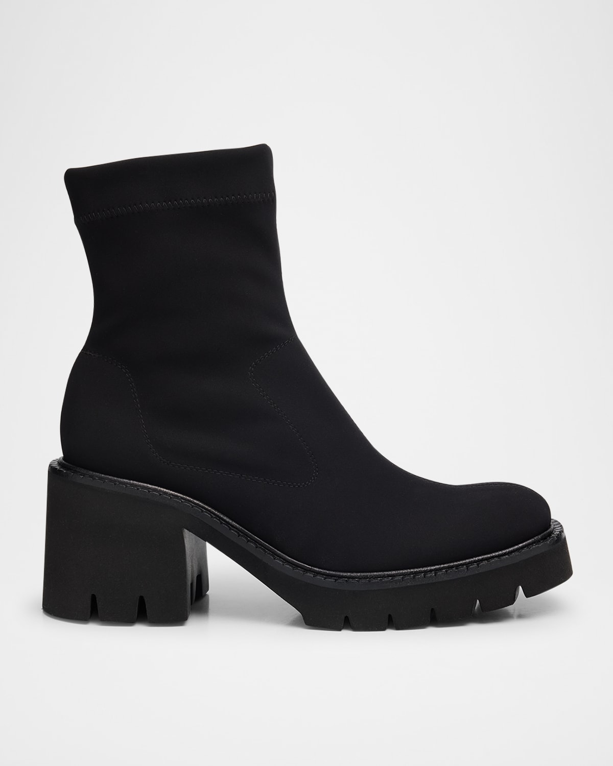 Pedro Garcia Zilia Stretch Nylon Ankle Booties In Black