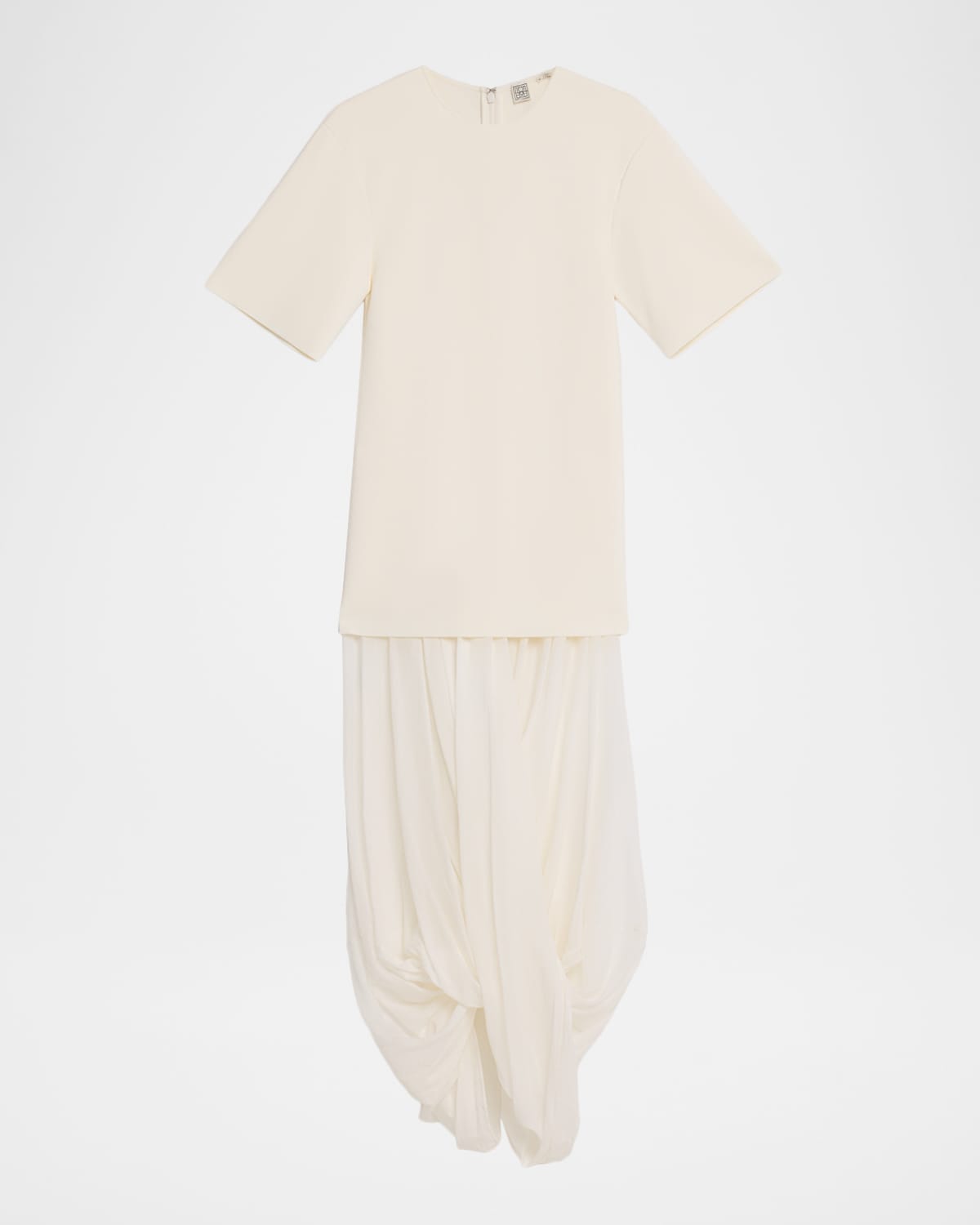 Cocoon Drop-Waist Maxi T-Shirt Dress