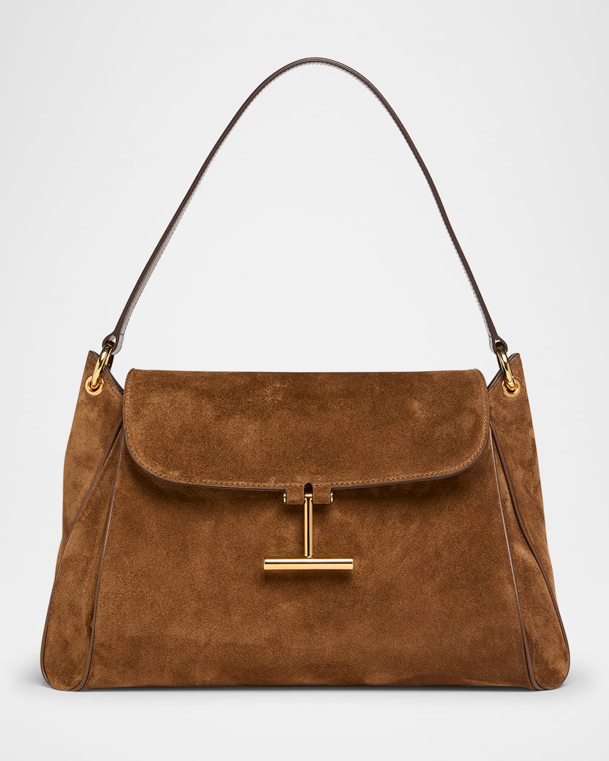 Tom Ford Tara Medium Shoulder Bag In Calfskin Suede