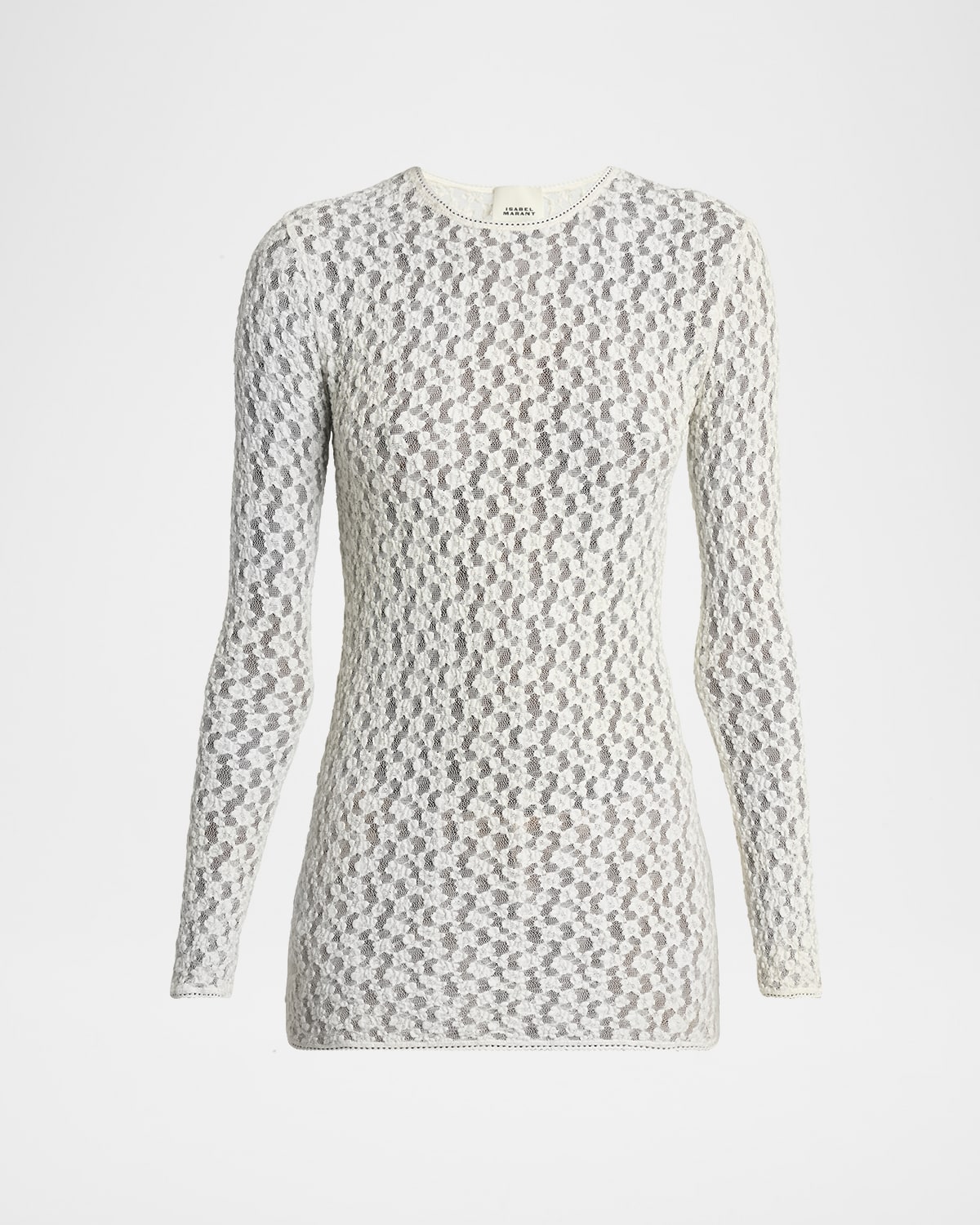 Isabel Marant Gaelle Floral Stretch Lace Top