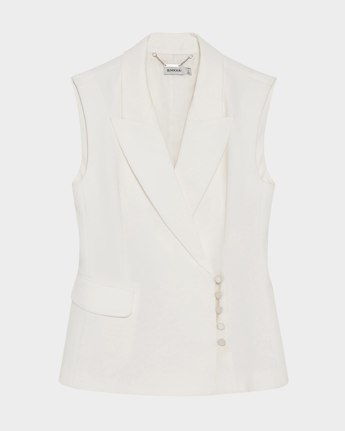 Simkhai Valarie Blazer Vest In White