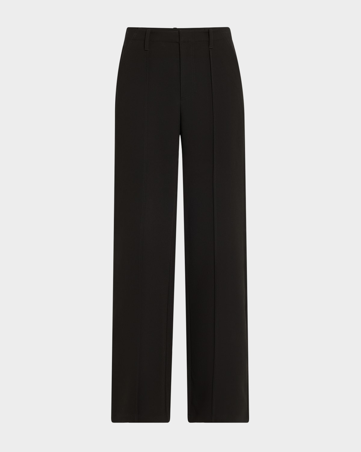 Simkhai Michelle Pintuck Cropped Pants In Black