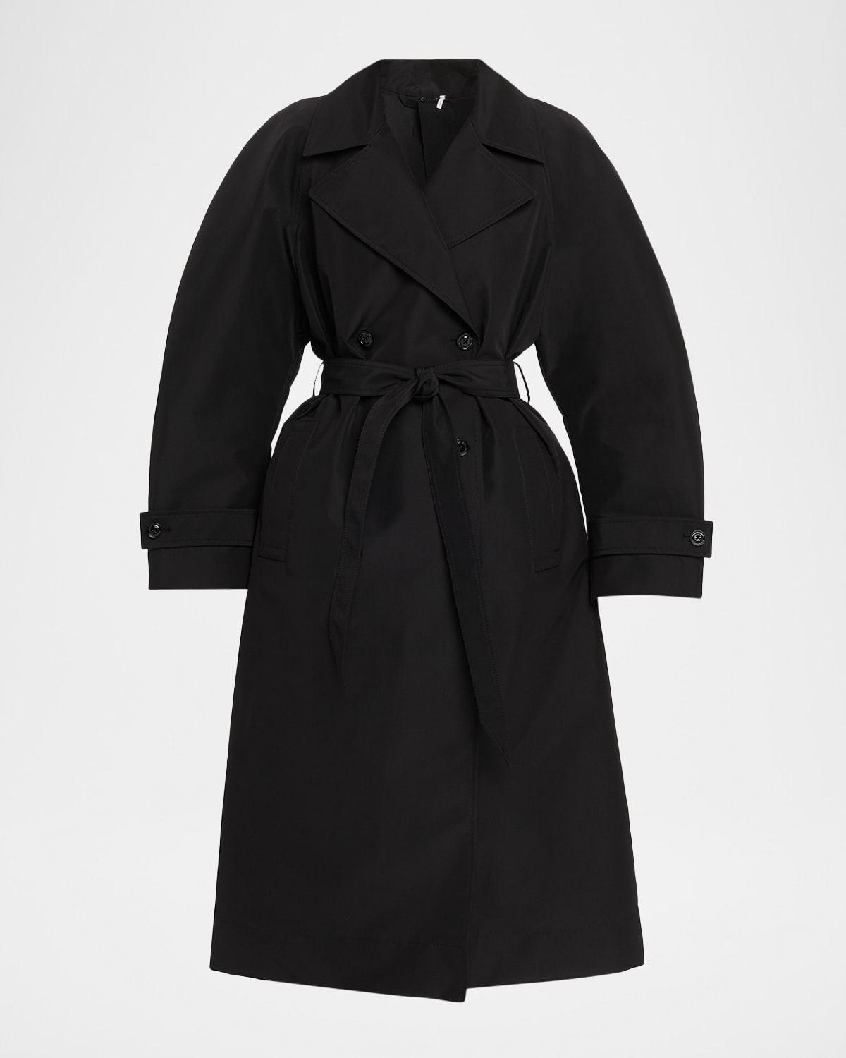 Moncler Genius Zake Long Trench Coat In Black