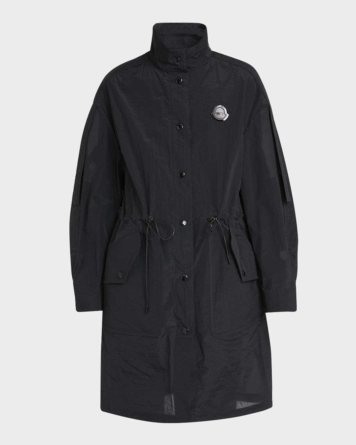 Moncler Genius Prapiroon Long Parka In Black