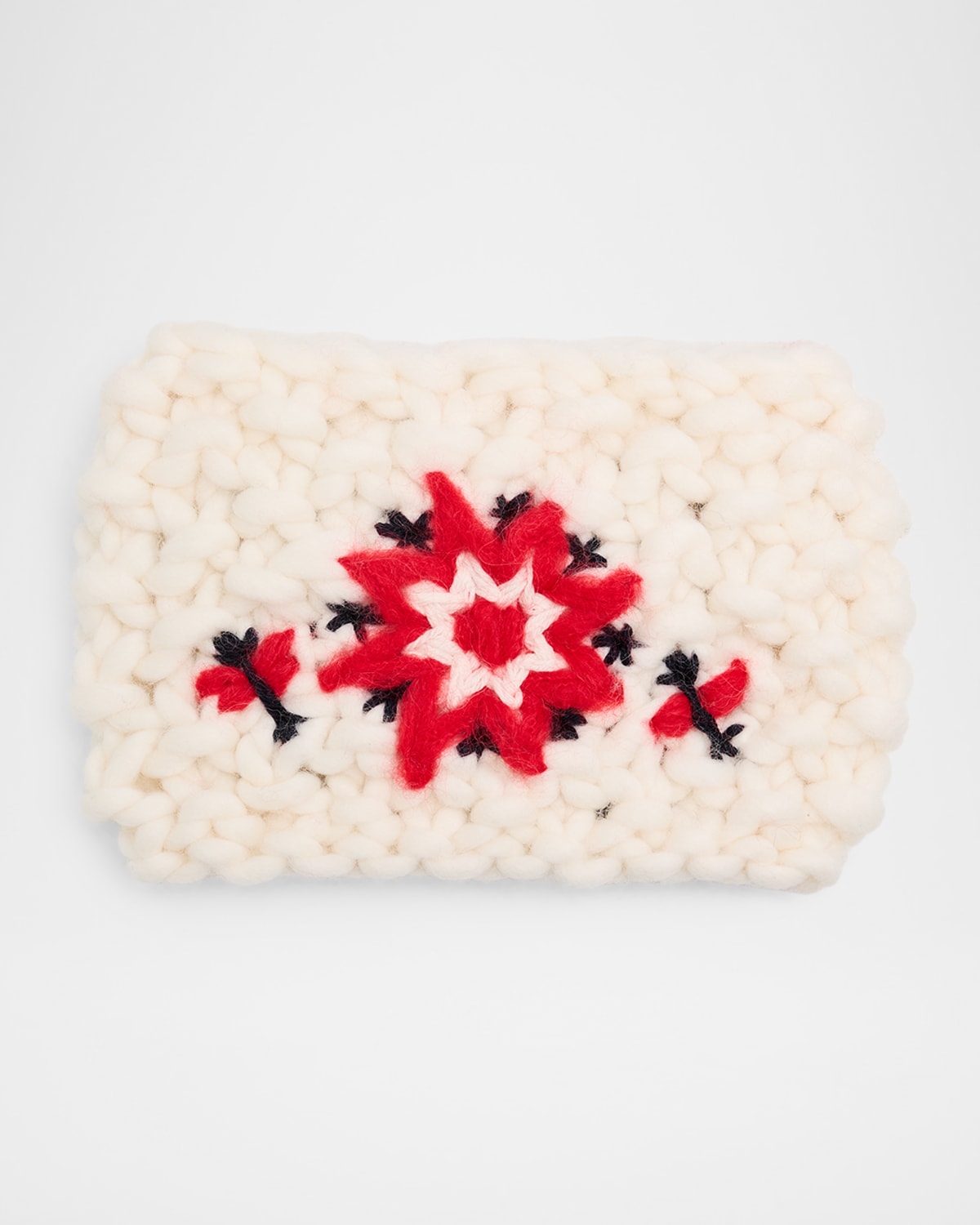 Moncler Floral Embroidered Headband In White