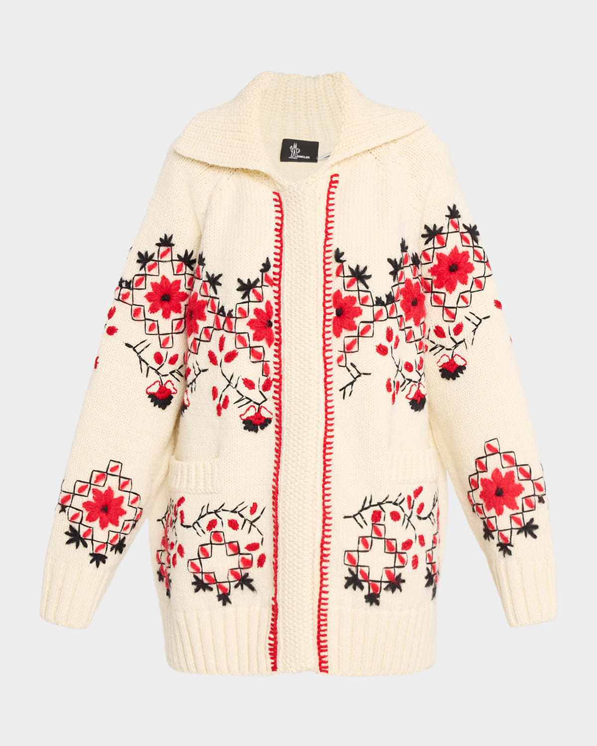 Moncler Embroidered Cardigan