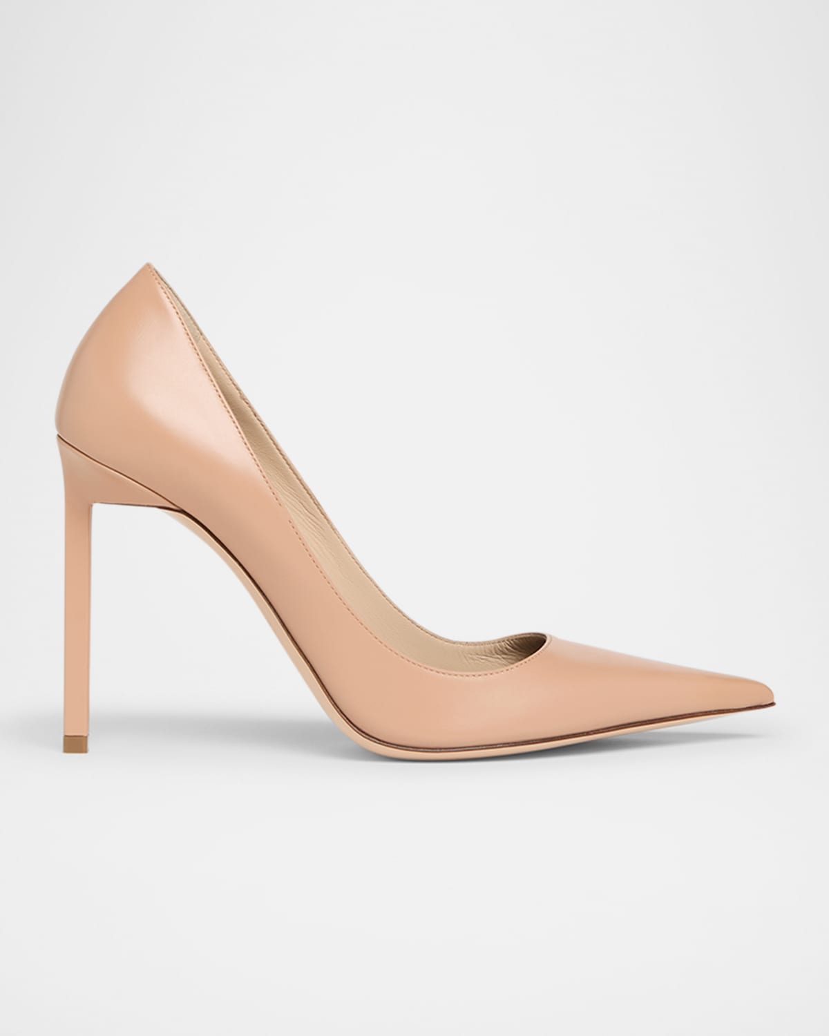 Tom Ford Betty Soft Calf Leather Pointed-toe Pumps In Nude
