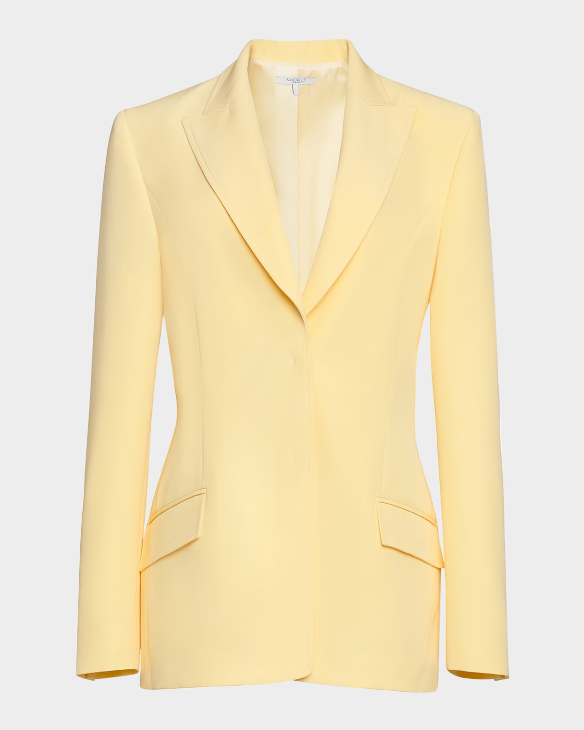 Two-Button Soft Stretch Crepe Jacket