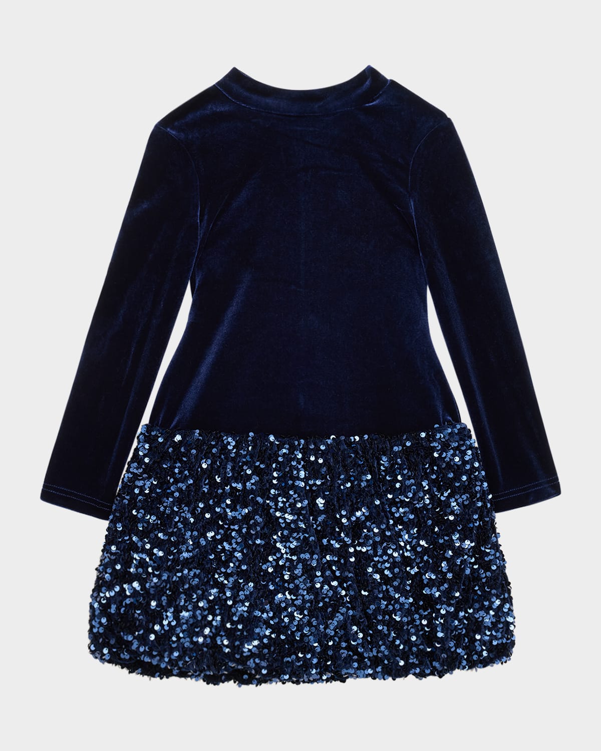 Bardot Junior Kids' Girl's Andi Sequined Bubble Mini Dress In Blue