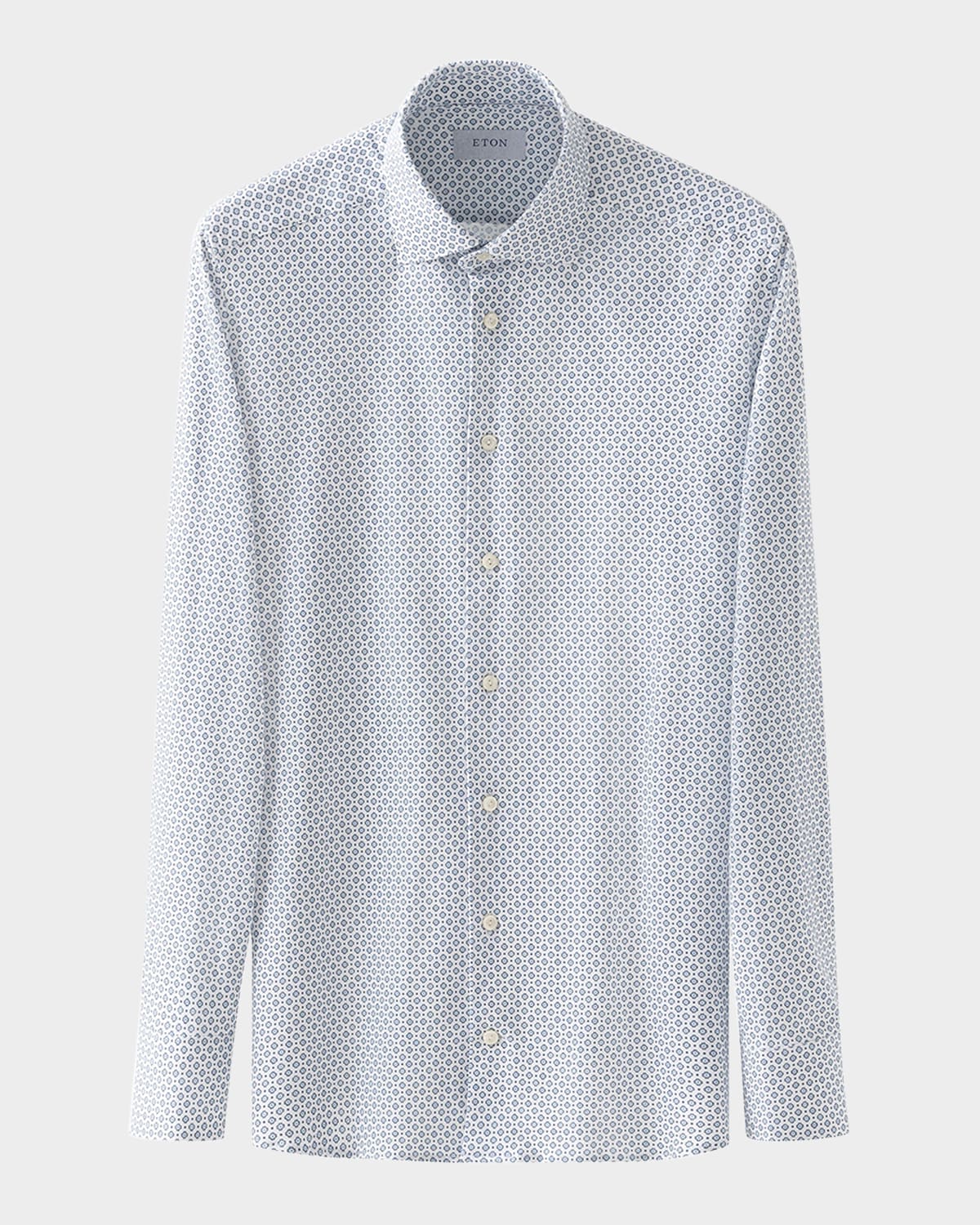 Men's 4Flex Slim-Fit Medallion-Print Sport Shirt