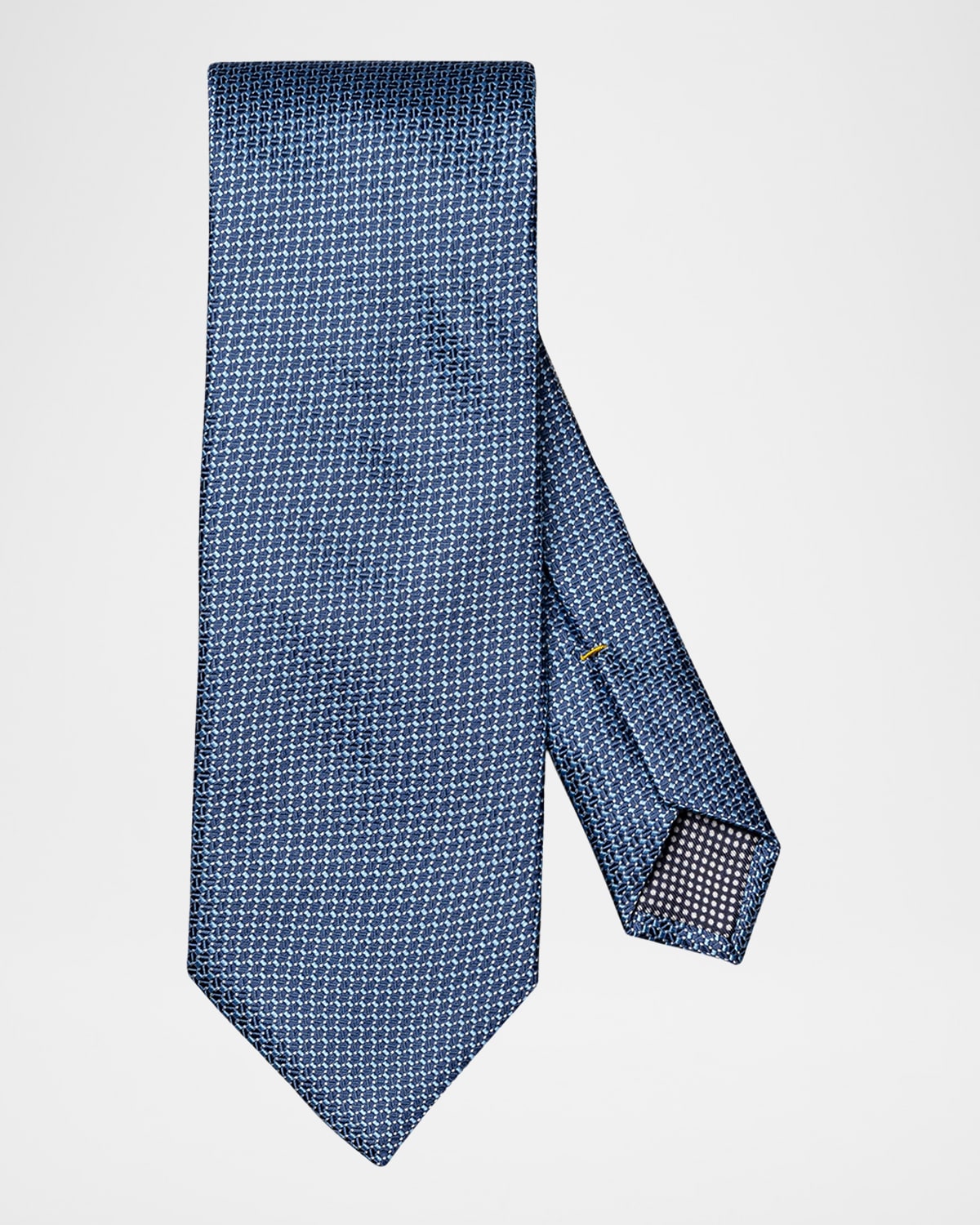 Men's Micro-Geometric Woven Silk Tie