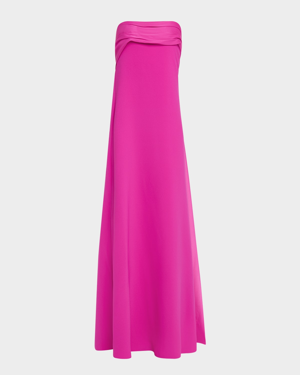 HALSTON BRIDGETTE STRAPLESS A-LINE GOWN 