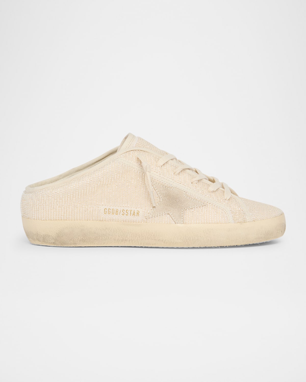 Golden Goose Super Star Sabot Beaded Suede Slide Sneakers