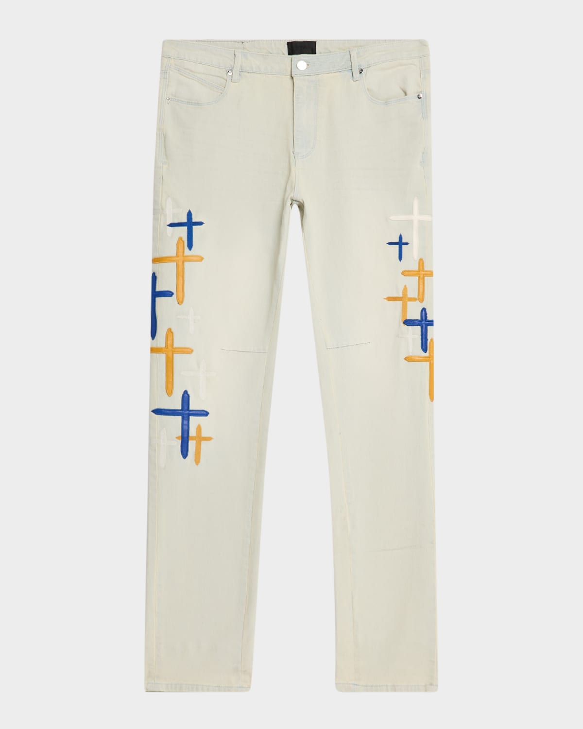 RTA Men's Bryant Embroidered Skinny Jeans