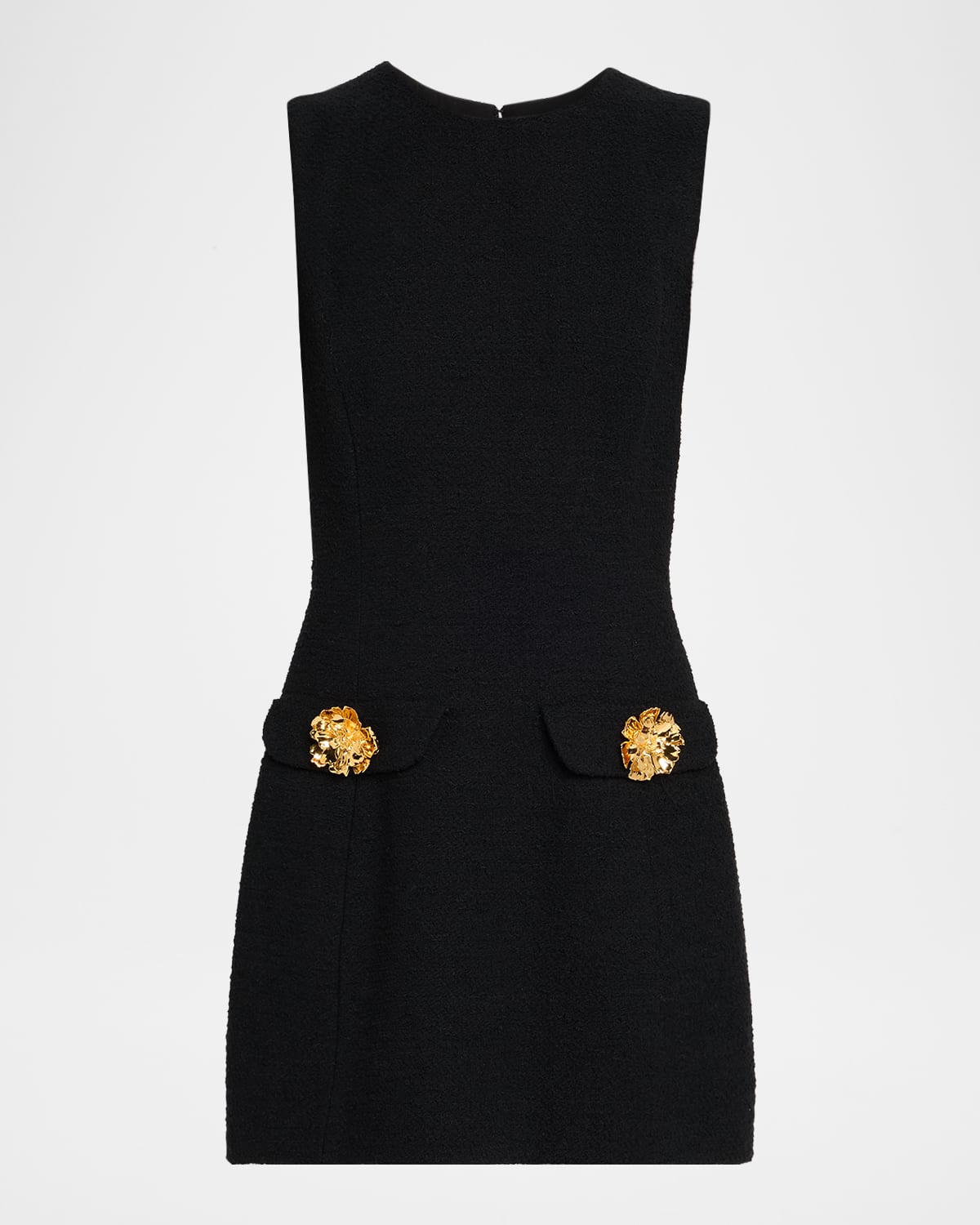 Sleeveless Tweed Mini Day Suit Dress